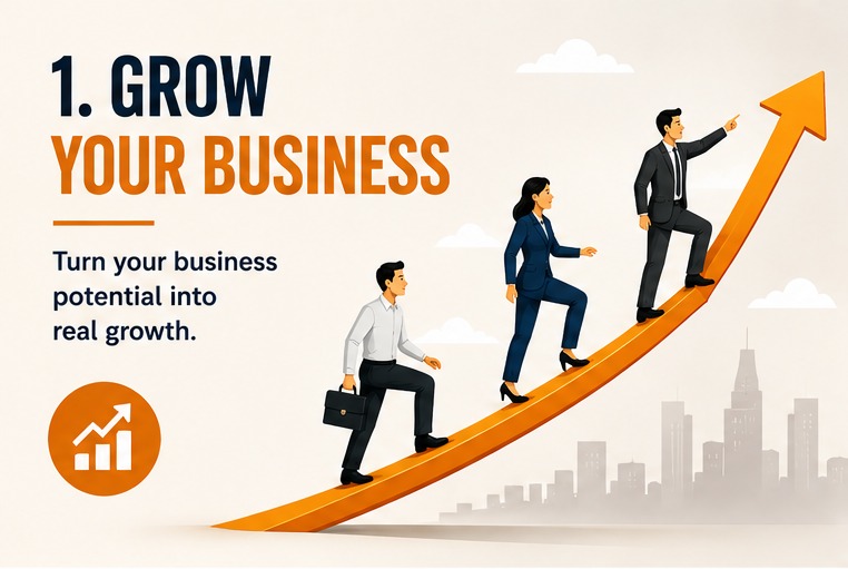 1. Grow your business - turn your business potential into real growth